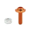 thumbnail image 5 of Unique Bargains 30pcs M6 Orange Aluminum Alloy Hex Socket Head Motorcycle Bolts Screws Nuts, 5 of 6