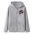 thumbnail image 1 of Gibobby Sudaderas para hombre Sudadera con capucha y cierre para hombre(Blanco,XG), 1 of 2