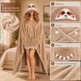 thumbnail image 5 of Halloween Women Wearable Blanket Hoodie, Blanket Cute Animals Warm Plush Blankets, 5 of 9