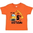 thumbnail image 3 of Inktastic Construction Truck It's My 5th Birthday Boys or Girls Toddler T-Shirt, 3 of 5