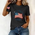 thumbnail image 6 of Qingpeng 4th of July Patriotic T Shirts for Women Summer Star Print Shirts Women's Independence Day Short Sleeve Casual Tee Tops, 6 of 6