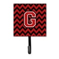 thumbnail image 1 of Lettre G Chevron Noir et Rouge Laisse Ou Porte-Clés, 1 of 1