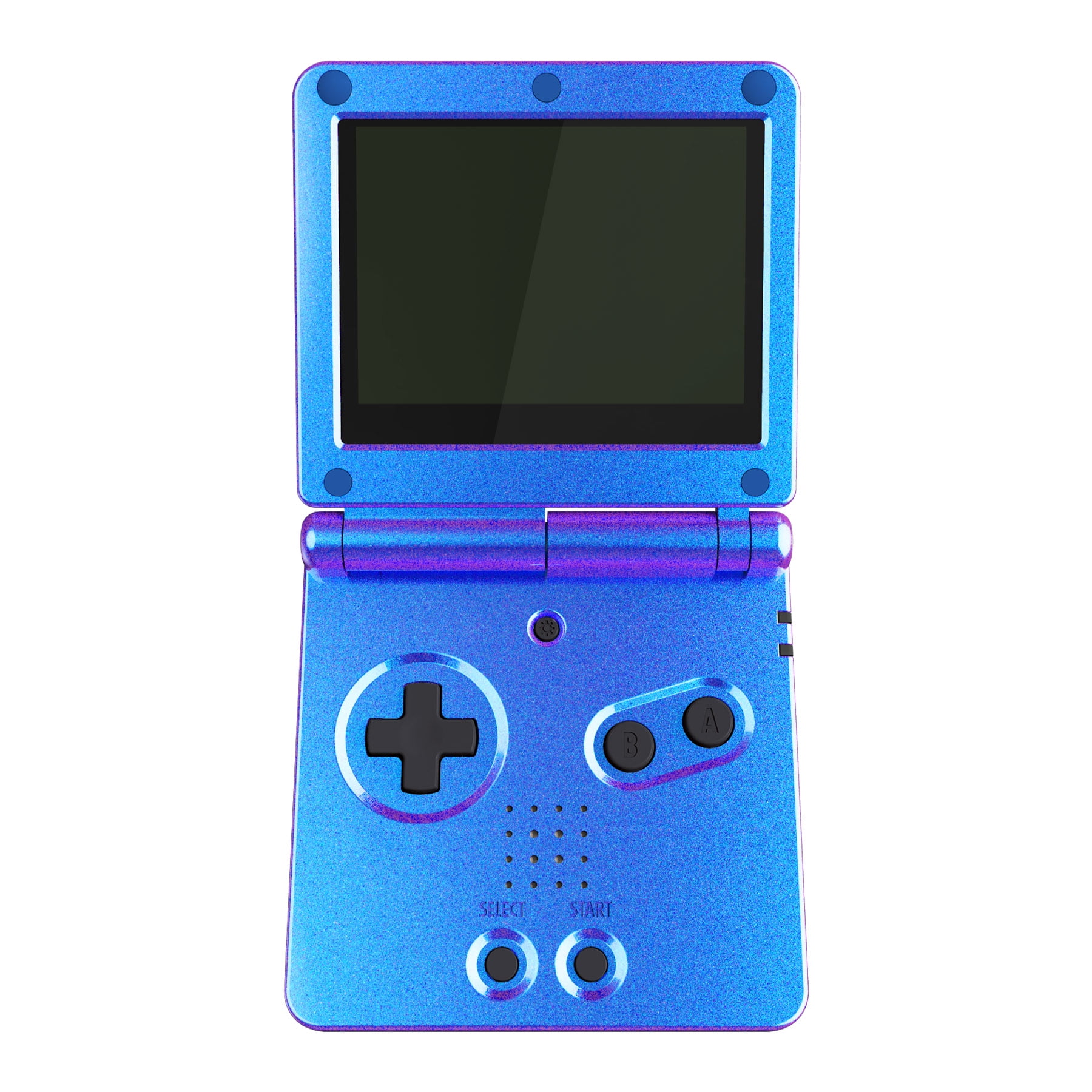 IPS Upgraded eXtremeRate Chameleon Purple Blue Glossy Custom Replacement Housing Shell for Gameboy Advance SP GBA SP – Compatible with IPS & Standard LCD – Console & Screen NOT Included -