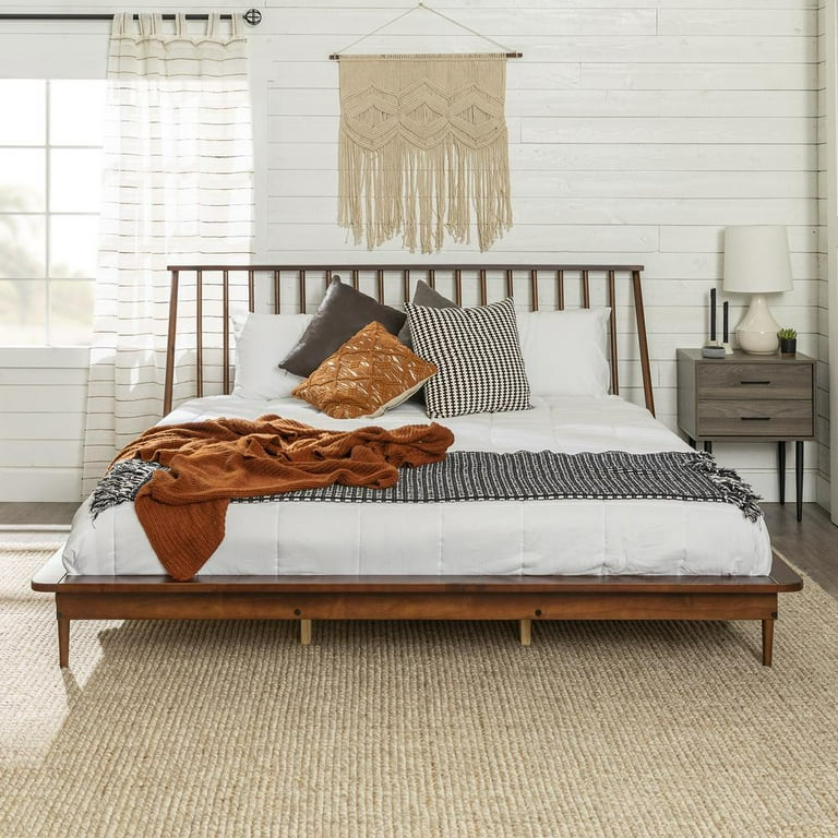 Spindle platform bed king deals