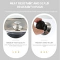 thumbnail image 5 of OUNONA  4 Pcs Creative Lid Handles Pot Cover Knobs for Stove Replacements Universal Kitchen Black, 5 of 8
