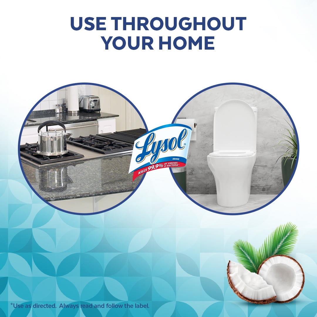 LYSOL® DISINFECTING WIPES - Brand New Day™ Coconut and Sea Minerals, 75ct