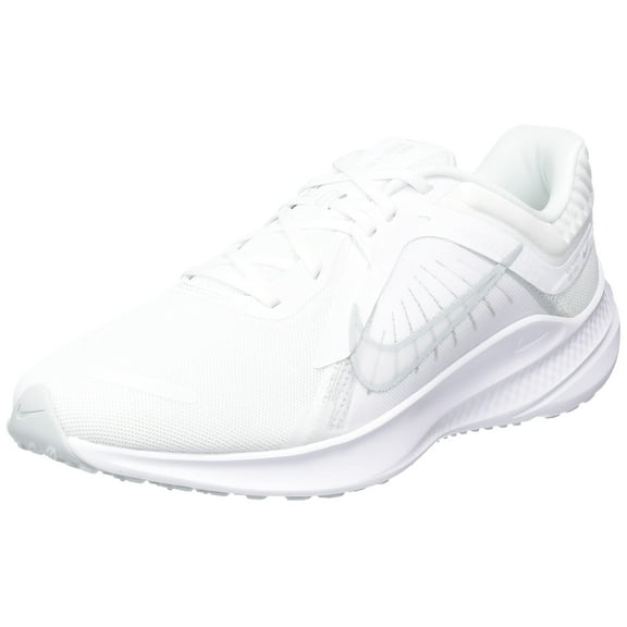 NIKE Men's Quest 5 Sneaker, White Pure Platinum White, 9 UK