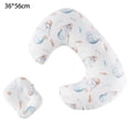 thumbnail image 2 of 1. Tamaño de la almohada de lactancia: nuestra almohada de lactancia está hecha de algodón/poliéster, 22*15 pulgadas, tamaño de almohada de lactancia pequeña: 8*7 pulgadas, 2 of 5