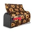 thumbnail image 3 of Yiaed Brown Plaid Sunflower Print Mailbox Covers, Magnetic Mailbox Cover, Mail Box Covers for Garden Outdoor Decor Box Covers-25.5x21 in, 3 of 8
