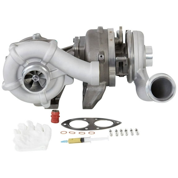 Compound Turbo Turbocharger For Ford F250 F350 F450 F550 Super Duty 6.4L PowerStroke Diesel 2008 2009 2010 - BuyAutoParts