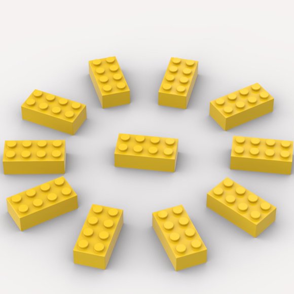 Ladrillos de Construccion Ajuzolu AN001 500 piezas 2x4 compatibles con Lego
