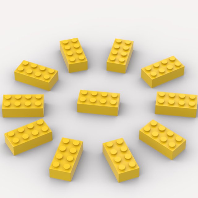 Ladrillos de Construccion Ajuzolu AN001 500 piezas 2x4 compatibles con Lego