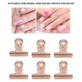 thumbnail image 4 of Pinzas para sujetar uñas Yashi 12 piezas acero inoxidable Oro rosa, 4 of 5