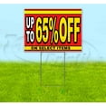 thumbnail image 1 of Sale Up To 65% Off On Select Items (18" x 24") Yard Sign, Includes Metal Step Stake, 1 of 6