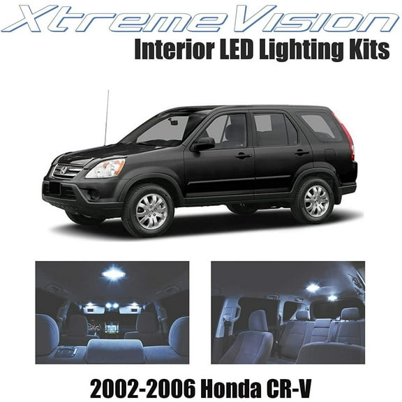 Xtremevision Interior LED for Honda CR-V 2002-2006 4 Pieces Cool White Interior LED Kit   Installation Tool