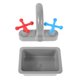 thumbnail image 5 of 1 juego de minifregadero de cocina con grifo, juguetes de simulación para niños, lavabo realista y moldes para grifo de agua, accesorios para juegos de rol, 5 of 7