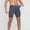 Dark Gray, variant on Men's Summer Solid Compression Shorts, High Elastic Soft Fabric, 5 Inch Athletic Liner Shorts for Training Navy XL