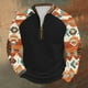 thumbnail image 1 of Blusas y camisas de manga larga con cuello redondo para hombre Sudadera con puños en los hombros estampada para hombre Blusa de poliéster de manga larga con cuello redondo para hombre, 1 of 3