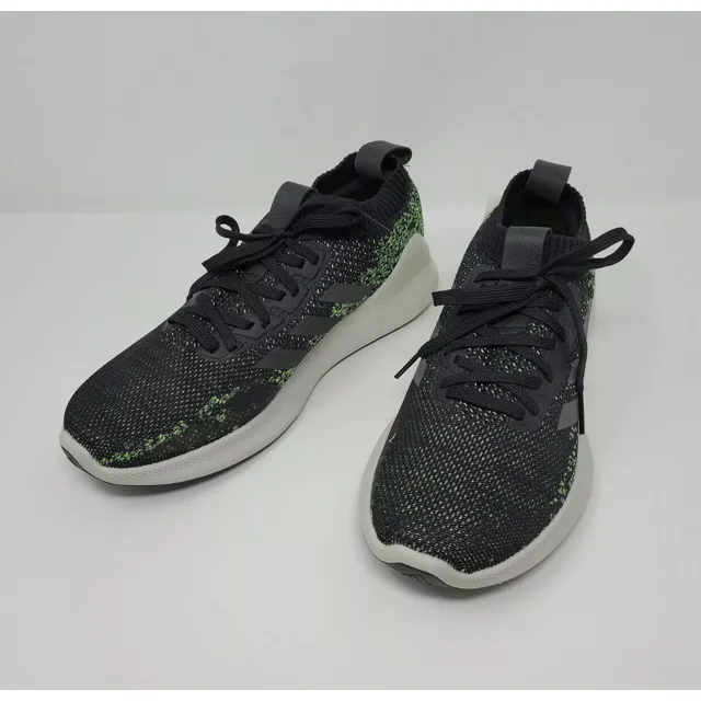 Adi - das Purebounce+ M Running Shoe Black Green Knit Upper Sneaker NWT F36686