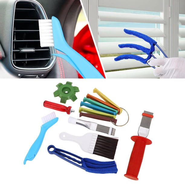Conjunto de Limpieza de Aletas de Aire Acondicedado, Múltiples Especificaciones Fáciles de Operar Kit de Limpieza de Aletas de Ca de DiFerentes para evaporador
