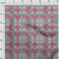 thumbnail image 2 of oneOone Georgette Viscose Fabric Tartan Check Print Fabric BTY 42 Inch Wide, 2 of 4