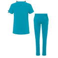 thumbnail image 3 of Adar Addition Go-Higher Scrub Set For Women - Notched V-Neck Scrub Top & Skinny Cargo Scrub Pants, 3 of 8