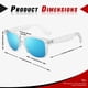 thumbnail image 4 of Gafas de Sol Sunier Retro Cuadradas Acabado Mate UV400 Polarizadas, 4 of 5