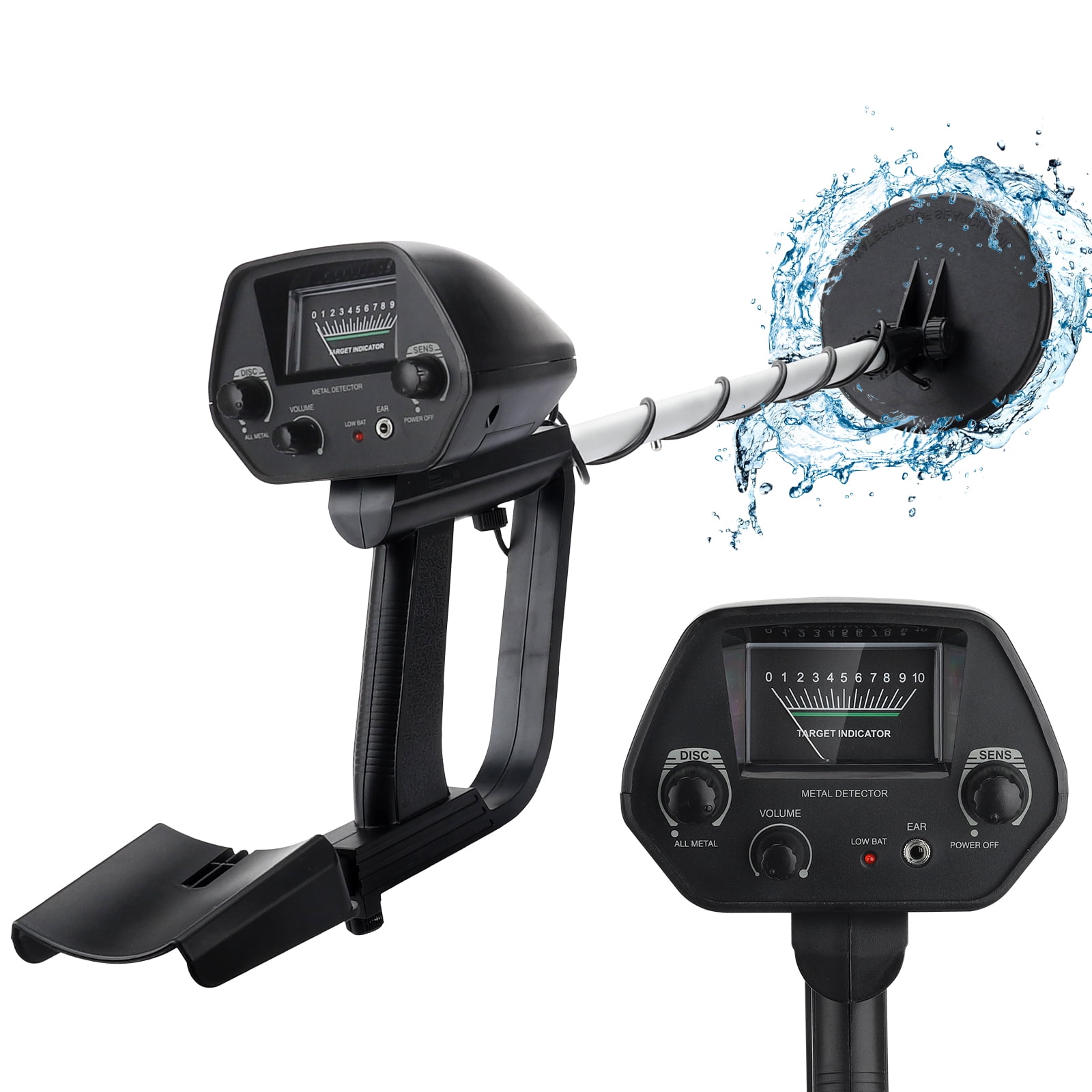 OMMO Metal Detector for Kids, Children Lightweight Handheld Metal Detector High Sensitivity LCD