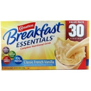 Angle View: Carnation Breakfast Essentials Complete Nutritional Drink Classic French Vanilla - 30 Servings 2.36 LB
