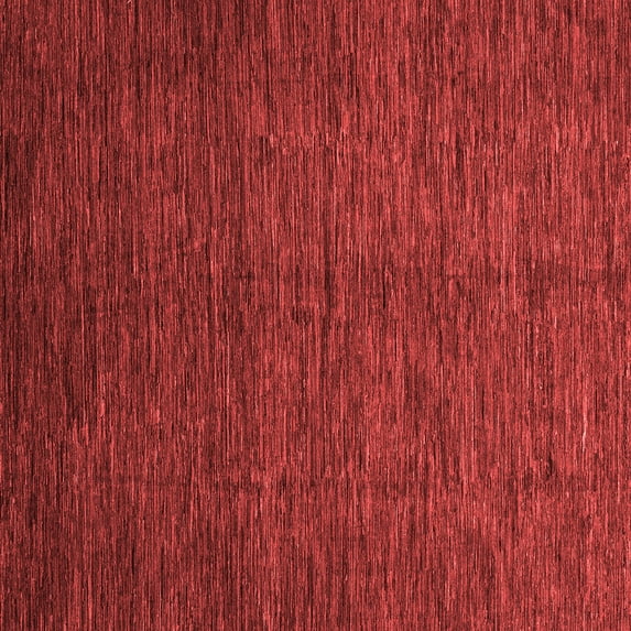 Ahgly Company Indoor Square Abstract Red Modern Area Rugs, 8' Square