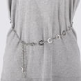 thumbnail image 2 of Unique Bargains 1 Pc Waist Chain Flower Design Adjustable Waist Cord for Women Silver Tone, 2 of 6