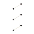 thumbnail image 3 of tamizeot Broche Épingle Décoration Mode Accessoire Robe Adulte Style Simple Épingles à Revers Long Type/noir 3Ensemble, 3 of 6