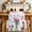 White, variant on Pink Tulips Dining Table Runner, Country Rustic Watercolor Flower Green Leaf Glass Vase Washable Table Runners Kitchen Coffee Table Center Decor for Home Party Holiday Wedding 13 x 48 Inches