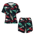 thumbnail image 2 of Yiaed Fishing Lure Print Short Sleeve Pajama Sets for Women Casual Crew Neck 2 Piece Lounge Sets Women's Short-Sleeved Pajama-X-Large, 2 of 5