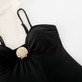 thumbnail image 4 of Womens One Piece Swimsuits Cut Out Halter Metal Bathing Suit, 4 of 7