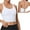White-1, variant on Women's Sports Yoga Bra High Impact Support Workout RunningTank Cropped Bra No Underwire full Coverage Padded with Removable Cups Back Medium Support Mesh Back Bra White