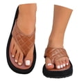 thumbnail image 3 of ibiyuan Cute Flip Flops for Women Thong Sandals Non- Woven Sole Slippers for Women Fashion Orthofeet Shoes for Women, 3 of 9