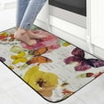 thumbnail image 4 of FUMJ Flower Butterflies Fabric Square Floor Mat Rug for Home Entrance Outside Entry 19.68*47.24 in, 4 of 6