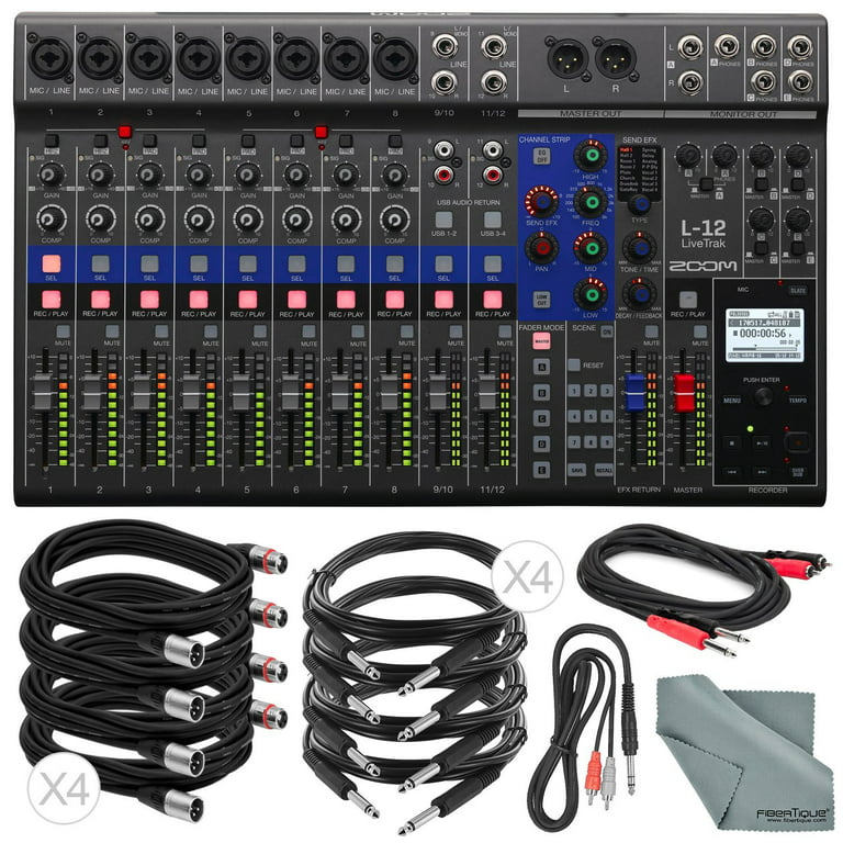 Zoom LiveTrak L-12 Channel Digital Mixer and Multi-Track Recorder