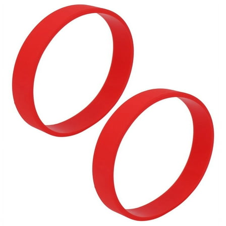 2X Fashion Silicone Rubber Elasticity Wristband Wrist Band Cuff Bracelet Bangle Red