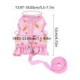 thumbnail image 3 of Tuvgenk Small Pet Harness and Leash Set Vest Style Breathable Mesh Rabbit Chest Strap for Guinea Pig Outdoor Walk S Pink, 3 of 7