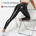 thumbnail image 2 of Leggings térmicos de PU para mujer, pantalones, pantalones de invierno a la cadera, leggings térmicos, 2 of 7