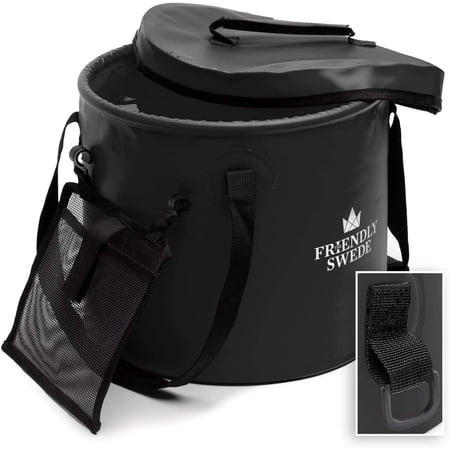 LZMY Collapsible Bucket with Lid-Folding Water Bucket for Camping ...