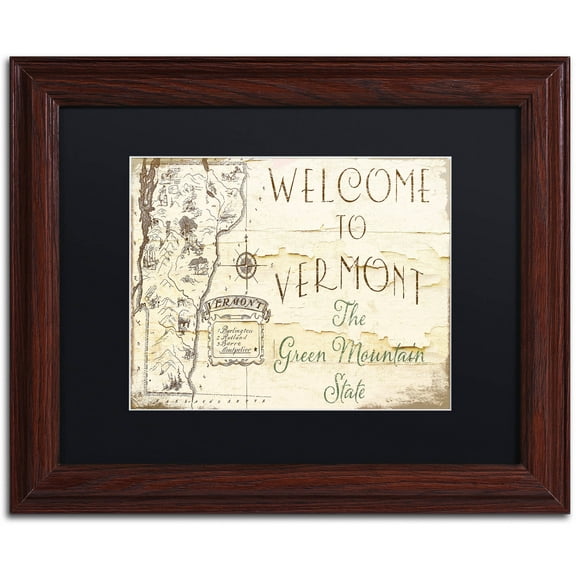 Trademark Fine Art "Vermont Summer IX" Canvas Art by Color Bakery Black Matte, Wood Frame