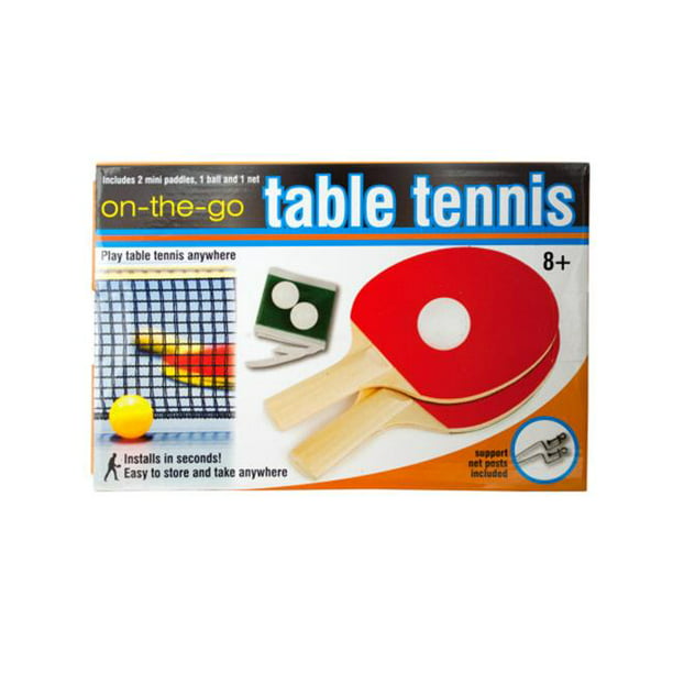 Bulk Buys GW316-16 Ensemble de Tennis de Table Portable - 16 Pièces - Pack de 16