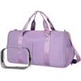 thumbnail image 1 of Petit Sac de Sport pour Femmes avec Compartiment pour Chaussures à Poche Mouillée Sac de Voyage Fourre-Tout Sac de Cabine Sac de Nuit Sac de Fin de Semaine pour Femmes, 1 of 5