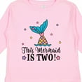 thumbnail image 4 of Inktastic Mermaid 2nd Birthday 2 Year Old Girls Long Sleeve Toddler T-Shirt, 4 of 5