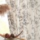 thumbnail image 1 of Cortina Jinchan, mezcla de lino, diseño floral, 115 x 114 cm, 2 paneles, 1 of 8