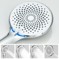 thumbnail image 6 of Lockways High Pressure 4-mode Handheld Shower Head - Anti-clog Nozzles, Built-in Power Wash to Clean Tub, Tile & Pets, 6 of 7