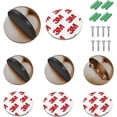 thumbnail image 2 of Topes para puertas, [juego de 4] Topes y topes para puertas de acero inoxidable Topes para puertas adhesivos para piso y parquet, Topes para puertas Protección para puertas y paredes Latón, 2 of 5